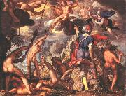 WTEWAEL, Joachim The Battle Between the Gods and the Titans iyu painting